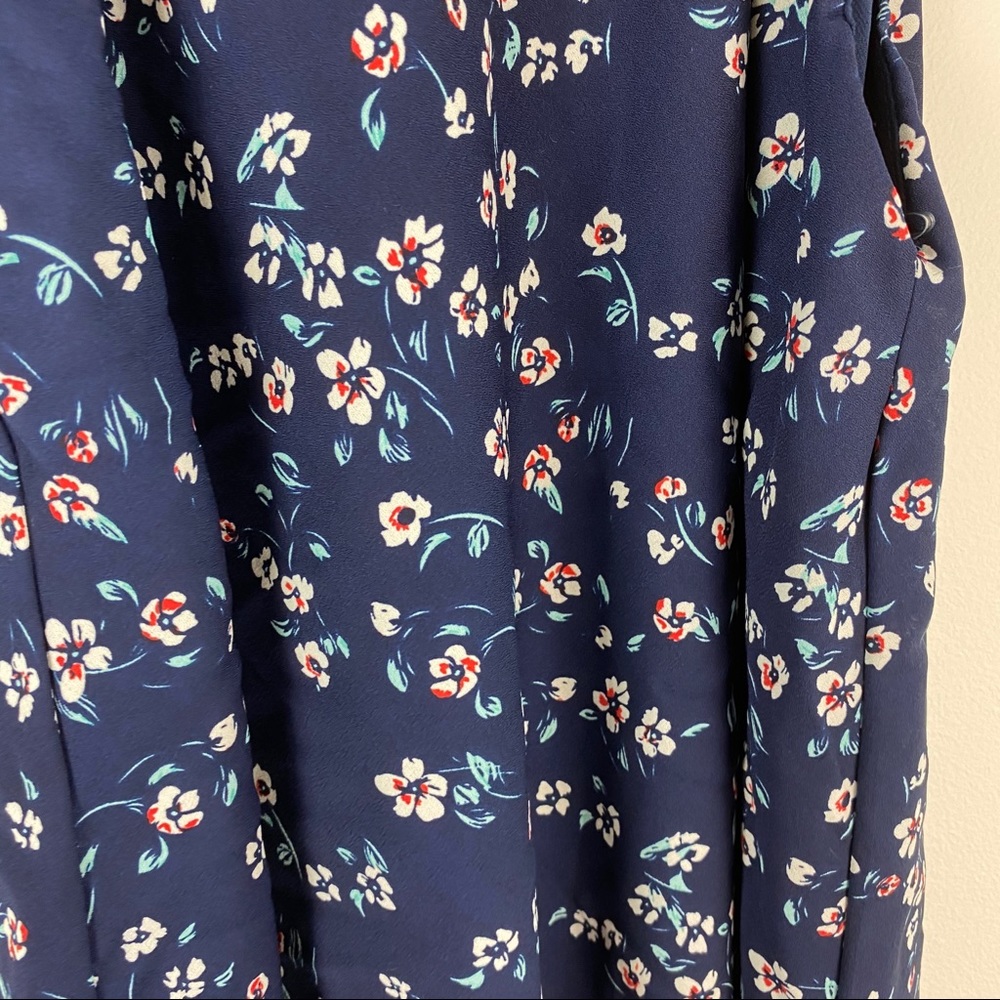 Be cool floral navy blue tank top size large - Picture 4 of 4